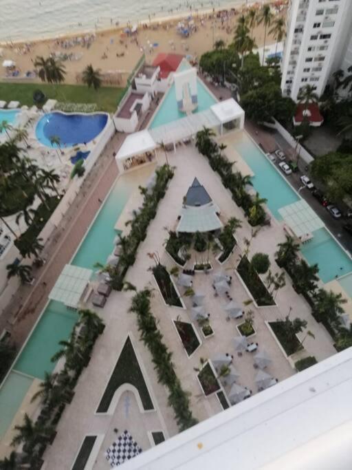アカプルコDepartamento Frente A La Bahiaアパートメント エクステリア 写真